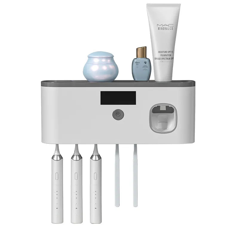 Wall-mounted Toothbrush Storage with UV Wall-mounted Toothbrush Storage with UV